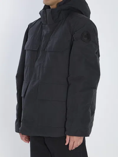 Canada Goose Maitland Padded Cotton-blend Canvas Down Parka In Black