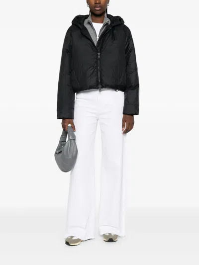 Canada Goose Elba Hooded Puffer Jacket In Black