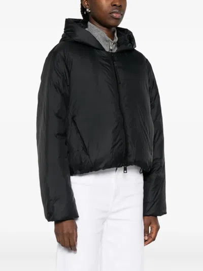 Canada Goose Elba Hooded Puffer Jacket In Black