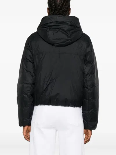 Canada Goose Elba Hooded Puffer Jacket In Black