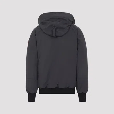 Canada Goose Granite Grey Chilliwack Bomber Jacket With Attached Hood In Gray