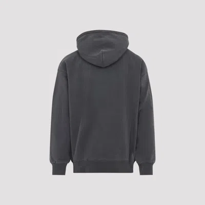 Carhartt Hooded Cotton Vista Sweater With Tonal Details And Logo Patch In Gray