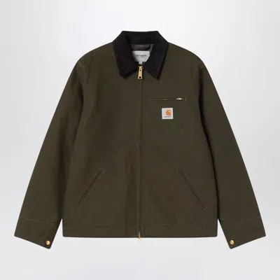 Carhartt Wip Detroit Jacket Olive/black In Green