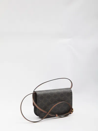 Celine Women Wallet On Chain Crossbody Bag In Black