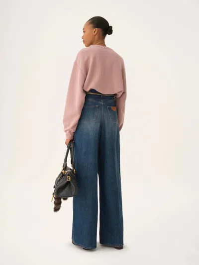Chloé Oversized Logo Sweater In Multi