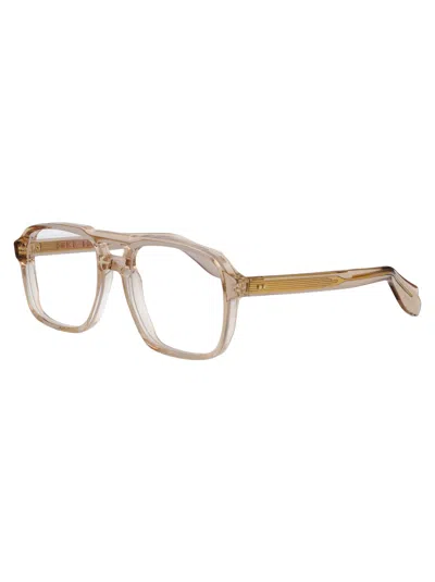Cutler And Gross Granny Chic Acetate Glasses In Neutral