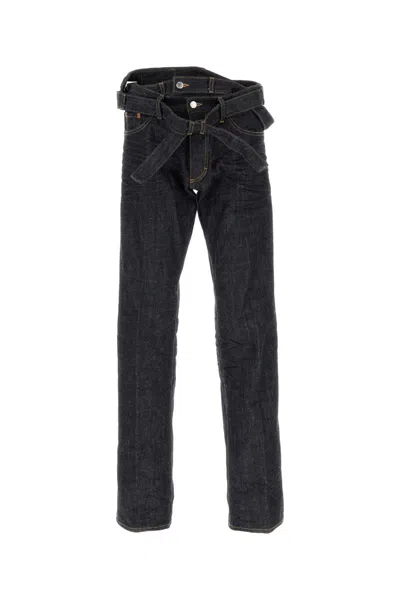 Dsquared2 Dsquared Blue Denim Dsquared X Magliano Butch Jeans In Black