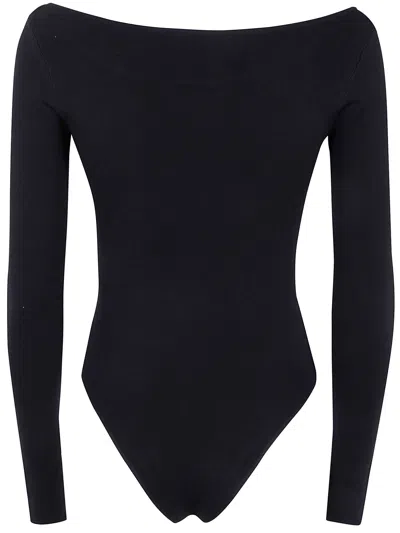 Entire Studios Long-sleeve Bodysuit In Black