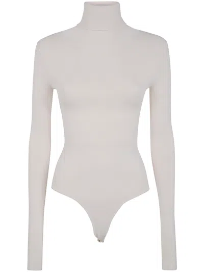 Entire Studios Turtleneck Long-sleeve Bodysuit In White