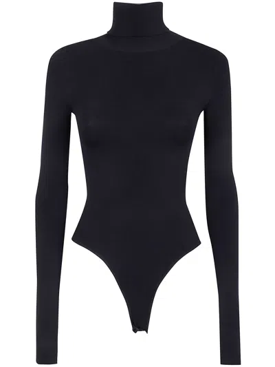 Entire Studios Turtleneck Long-sleeve Bodysuit In Blue