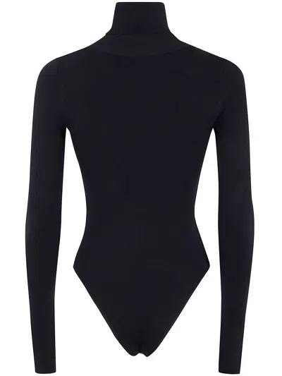 Entire Studios Turtleneck Long-sleeve Bodysuit In Blue
