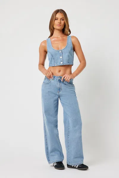 Abrand 95 Mid Baggy Ariane Worker In Blue