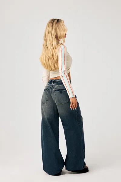 Abrand 95 Mid Super Baggy Petite Miley In Blue