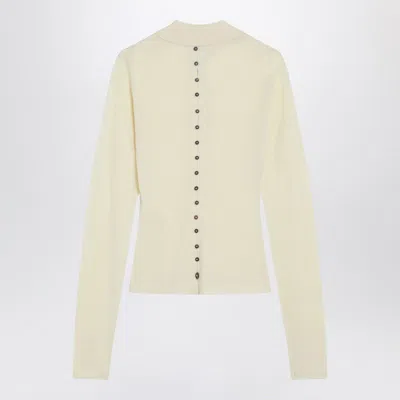 Jacquemus Merino Wool Polo Sweater Merino ml In Neutral