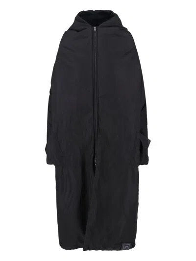 Kimonorain Reversible Coat In Black