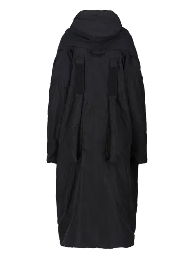 Kimonorain Reversible Coat In Black