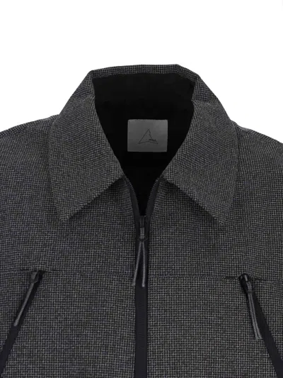 Roa Lamon Reinforced Technical Zip Up Shirt Clothing In Gray