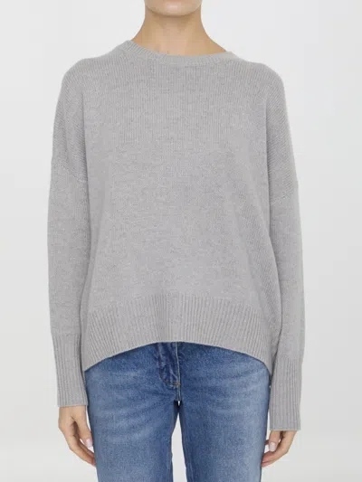 Lisa Yang Cashmere Sony Pullover Sweater In Gray