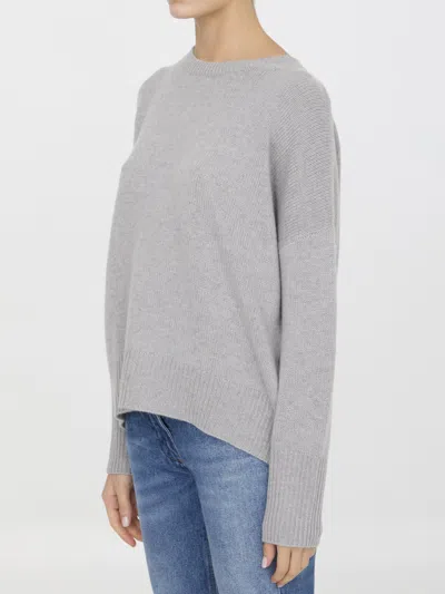 Lisa Yang Cashmere Sony Pullover Sweater In Gray
