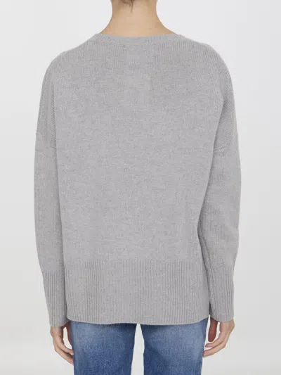 Lisa Yang Cashmere Sony Pullover Sweater In Gray