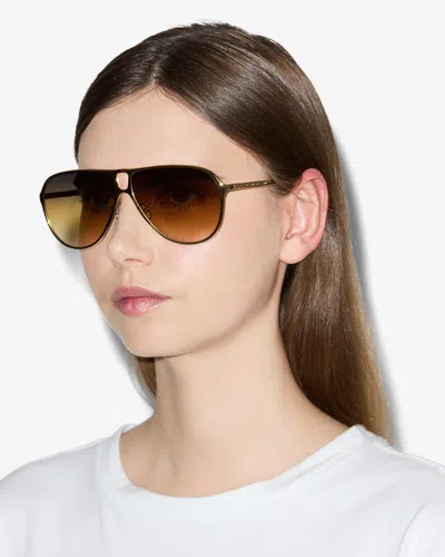 Isabel Marant Haylo Aviator In Gold