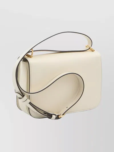 Gucci Small Crossbody Bag In Smooth Leather In White