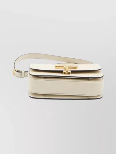 Gucci Small Crossbody Bag In Smooth Leather In White