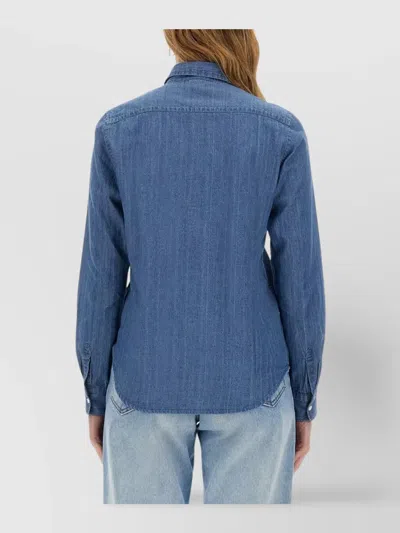 Aspesi Denim Shirt In Blue