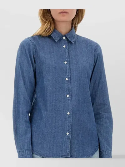 Aspesi Denim Shirt In Blue