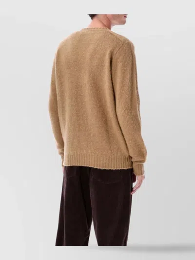 Howlin' Brown Crewneck Wool Sweater In Brown