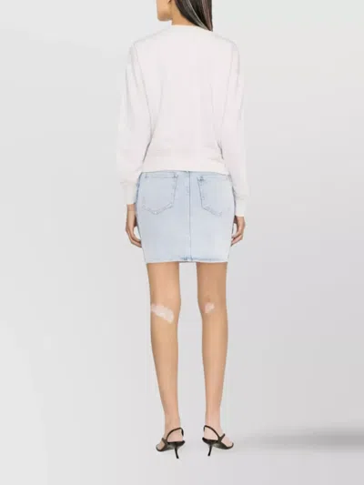 Isabel Marant Shad Lightweight Cotton Sweatshirt With Logo Clothing In Neutral