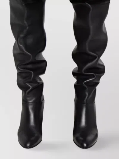 Ermanno Firenze Floral Ribbed Turtleneck Long Sleeve Knitwear In Black