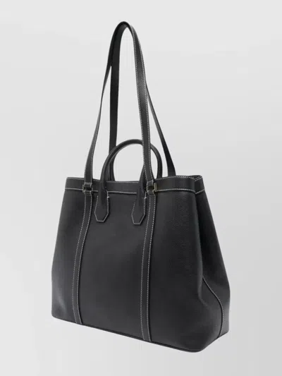 Lancel Belleville Double Handle Tote Bag In Black