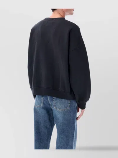 Rhude Black Crewneck Pullover In Black