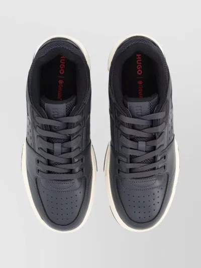 Hugo Boss Modern Sneakers With Unique Sole Design In Black