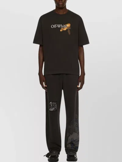 Off-white Washed Black Cupid Arrow Skate Logo T-shirt