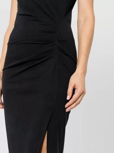 Isabel Marant Nadela Pleated Midi Dress In Black