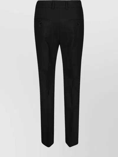 Incotex Flared Tailored Pants With Minimalist Design In Black