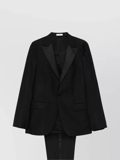 Boglioli Tailored Blazer Peak Lapels In Black