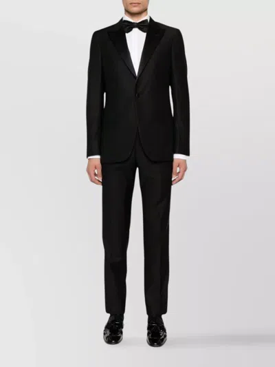Boglioli Tailored Blazer Peak Lapels In Black