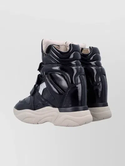 Isabel Marant High-top Sneakers With Glossy Chunky Sole In Multi