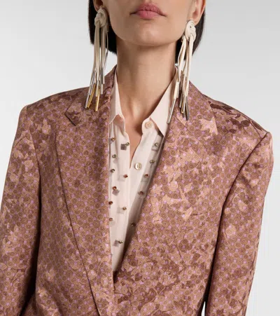 Dries Van Noten Printed Blazer In Multi