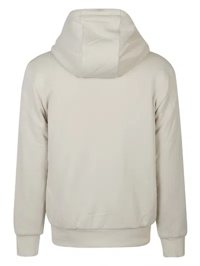 Moose Knuckles Regular Fit Drawstring Hoodie With Zip Closure In Brown