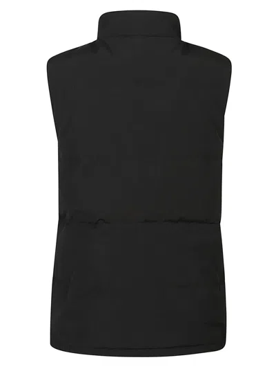 Canada Goose Charcoal Polyester Blend Freestyle Sleeveless Down Jacket In Black