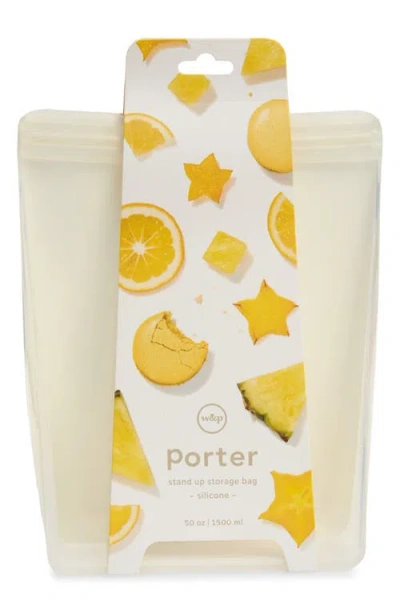 W&p Design Porter 50 Oz. Reusable Stand-up Storage Bag In Neutral