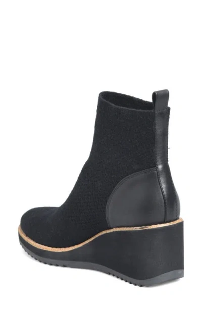 Söfft Elaina Wedge Knit Bootie In Animal Print