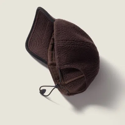 Miu Miu Fleece Baseball Cap In Brown