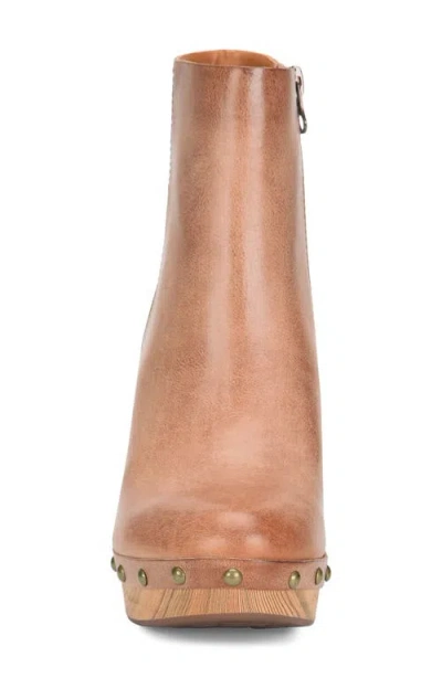 Kork-ease ® Dianna Block Heel Platform Bootie In Brown
