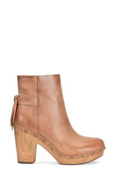 Kork-ease ® Dianna Block Heel Platform Bootie In Brown