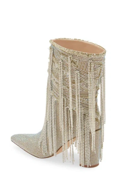 Azalea Wang Relentless Pointed Toe Bootie In Silver